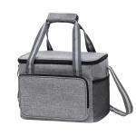Thermal Cooler Insulation Bags For Picnic 15L Big Capacity Grey