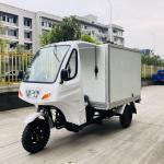300cc Water Cooled Semi Cabin Tricycle with Closed Cargo Box for Fresh Food