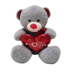 Wholesale 10.24in 26cm Valentines Day Plush Toys White Teddy Bear Holding A Heart Hypoallergenic from china suppliers