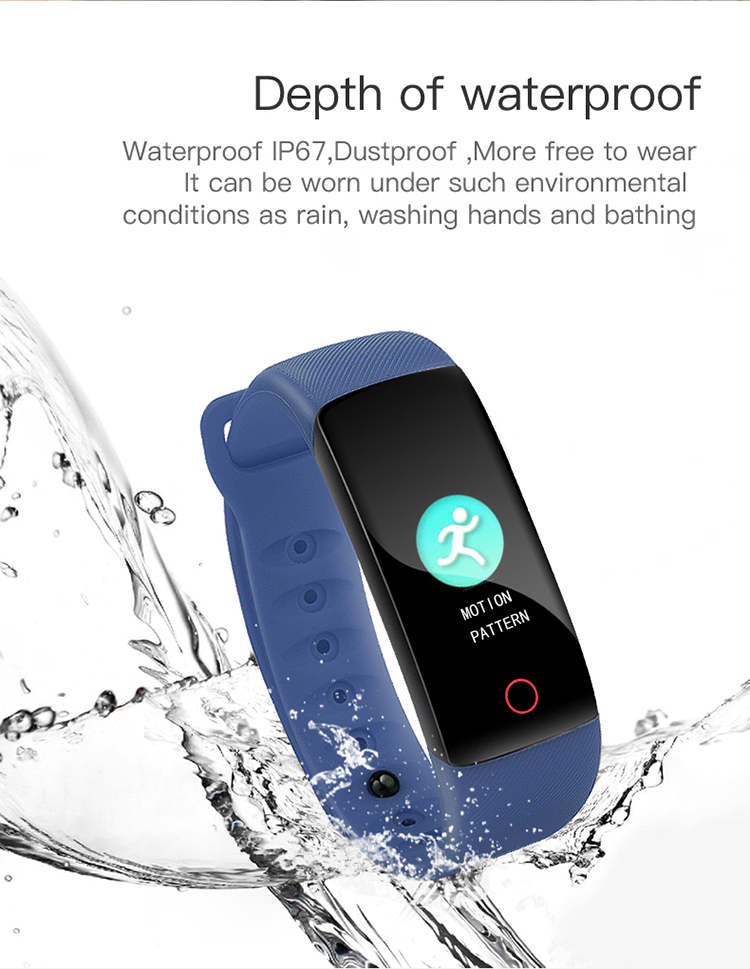 HL109 smart Wristband Strap 0.96 Inch TFT Sport Touchscreen Smartwatch 80*160 Step Counter