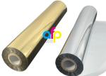 Gold / Silver Hot Foil , Custom Size Stamping / Printing Holographic Pet Film