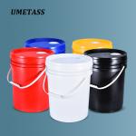 Round 20liter Capacity Food Grade Empty Gallon Plastic Pail for Storage