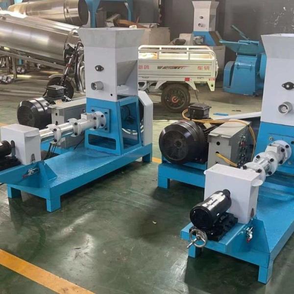 Electric Steam Heating Dry Type Fish Feed Extruder with Triphase Power and 50-2000kg/h Capacity