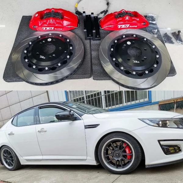 4 Piston Racing Caliper Brake Kit With 330*28 MM High Carbon Disc Racing And