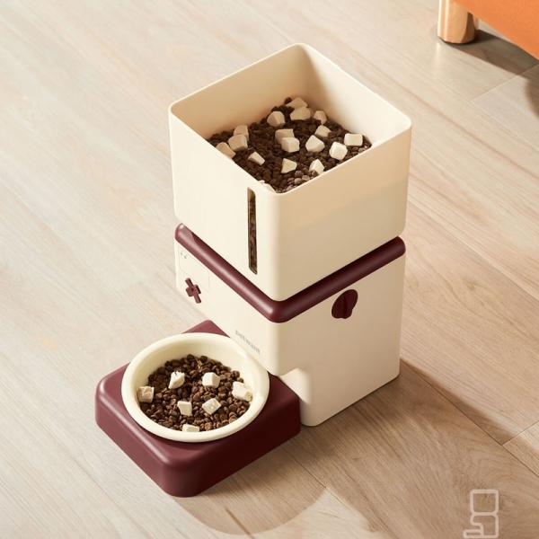 Wireless 2.4G WiFi App Pet Automatic Feeders 5000mAh Battery Auto Pet Food Dispenser