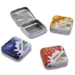 Small Square Tin Box with Lid Printed Metal Storage Boxes for Mints Tin Food