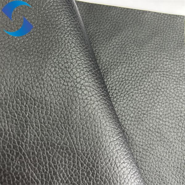 100% Polyester Knitted Backing Technics PVC Leather Fabric faux leather fabric