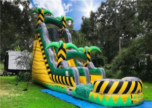 Wholesale Air Blow Commercial Inflatable Water Slides 0.55mm PVC Tarpaulin Material from china suppliers