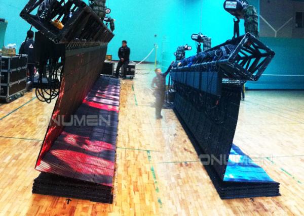 Super Slim High definition Flexible led curtain display / Led strip display