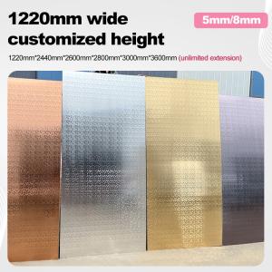 Wholesale Wall Decorations For Home Bamboo Charcoal Board Moisture Proof PET Metal Mosaic Wall Panel from china suppliers