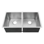 100% Brand New Japan Double Bowl Kitchen Sink For Narrow Worktop