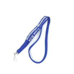 Wholesale Blue Polyester Custom Tubular Lanyards Heat Transfer Printing For ID Badge from china suppliers