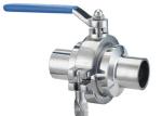 SS Welded Ends Sanitary Ball Valves Two Way 1" X0.065 ISO9001 Approved