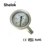 250bar high temperature bourdon tube manometer liquid filled pressure gauge