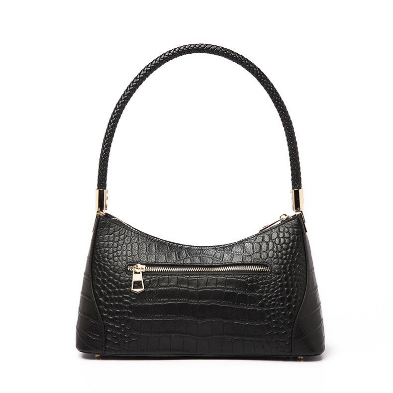 Trendy Genuine Leather Shoulder Underarm Bag for Daily Life Season All Seasons
