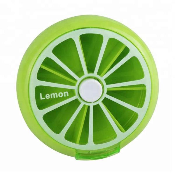 Orange Multi Mini Medicine Pill Dispenser Box One Month 28 Cases Travel Tablet Container