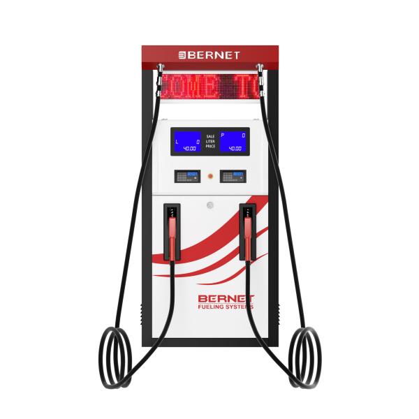 Bernet High Flow Rate High Hose Standard Chassis 4 Nozzles Fuel Dispenser for