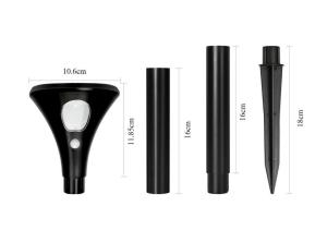 Wholesale 80lm 6000K RGB Solar Lights Garden Easy Assembly Rods 1500mAh from china suppliers