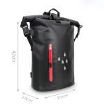 25 Liter PVC Lightweight Waterproof Backpack , Waterproof Roll Top Bag With