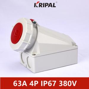 Wholesale High Performing Industrial Wall Mounted Socket Outlet IP67 63A 6H from china suppliers
