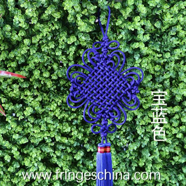 Traditional fluorescent tassels with chinese knot for home and graduation cap decoration