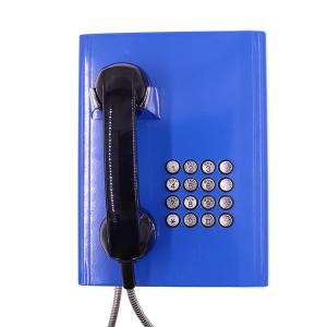 Wholesale Full Keypad Vandal Resistant Telephone Blue Color With Robust Cold - Rolled Steel Body from china suppliers