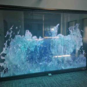 Wholesale High Brightness Led Transparent Screen For Glass Window P6.25 P8 P10 Indoor Led Film Display from china suppliers