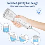 ABS PC Water Jet Flosser Electric Dental Water Pick With 2500 Mah Battery