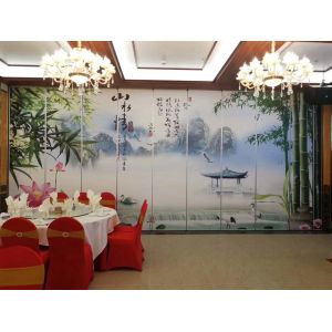 Melmaine Surface Commercial Furniture Folded Office Partitions / Movable