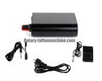 Aluminium Alloy Mini Tattoo Power Supply Black Red Silver Colors TPN-020