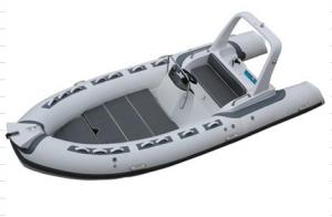 Wholesale 2022  inflatable  boat with motor 17ft PVC or hypalon with sundeck light grey RIB520C from china suppliers