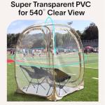 50*50*62''Inch Outdoor PVC Transparent Waterproof Single Layer Fiberglass Frame