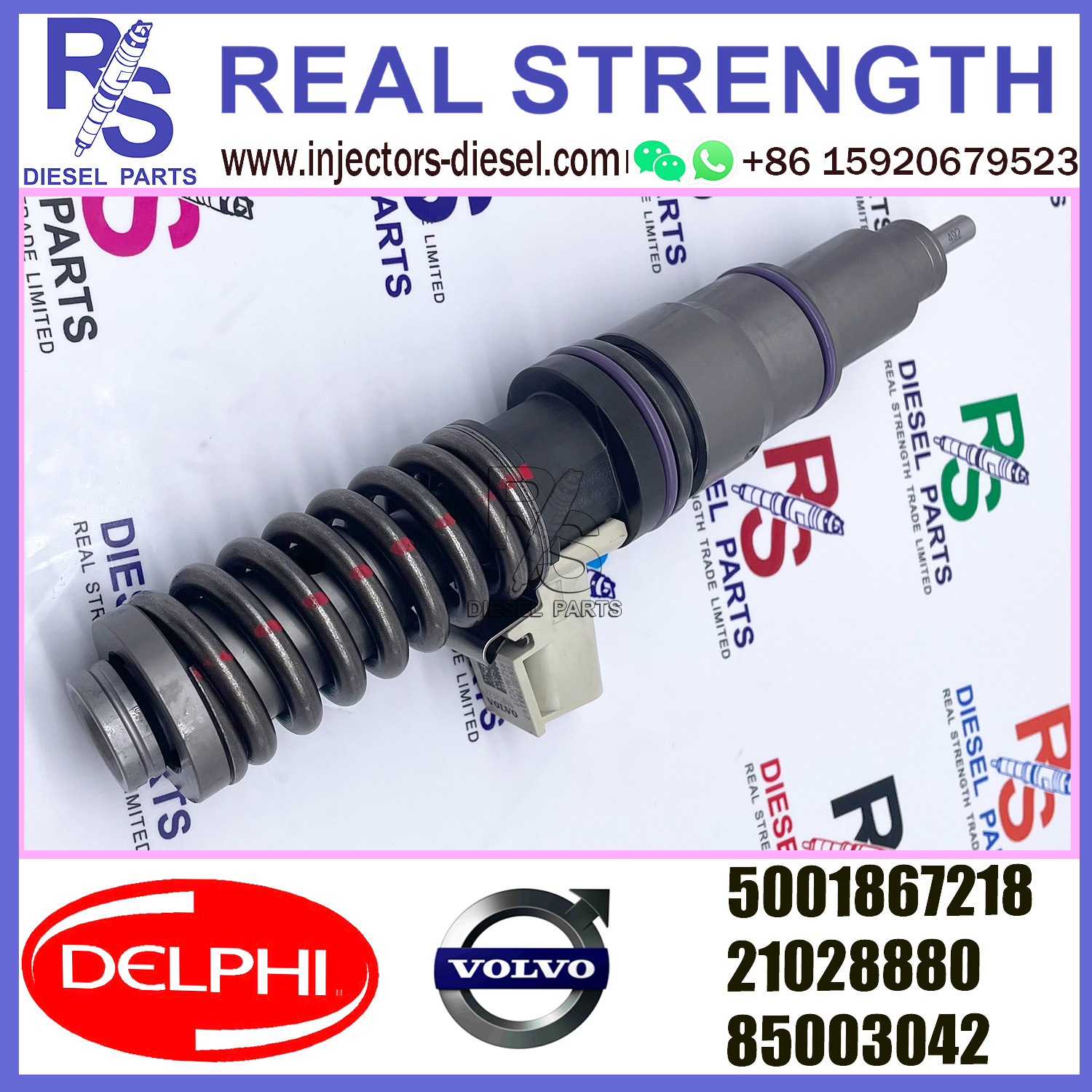 DELPHI 4pin 5001867218 Diesel pump Injector 5001867218 21028880 85003042 E3.18 for V-O-L-V RENAULT 11LTR EURO3 HI