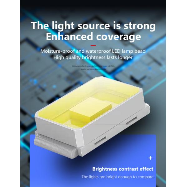 Solar Powered 53 Led Garden Lights Ip65 Waterproof Outdoor Lawn Light with CRI Ra 80