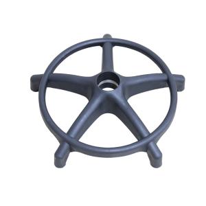 Wholesale White / Black Pneumatic Office Chair Swivel Base With Casters 0.7kg 105mm from china suppliers