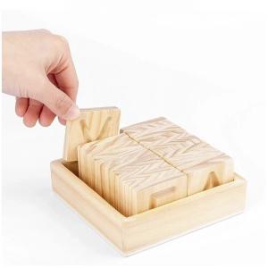 Wholesale Wooden Montessori Word Spelling Groove Practice Board Pen Control Training from china suppliers