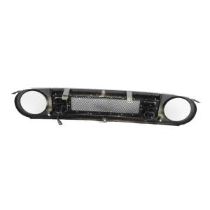 Wholesale 4x4 FJ Cruiser Accessories ABS Black Front Grille With Light 128*28*18 CM from china suppliers