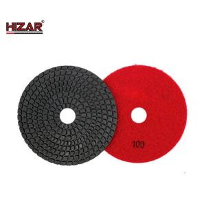 Wholesale Black Turbo 4&quot; Diamond Wet Polishing Pad With Backer Pad For Granite And Marble from china suppliers