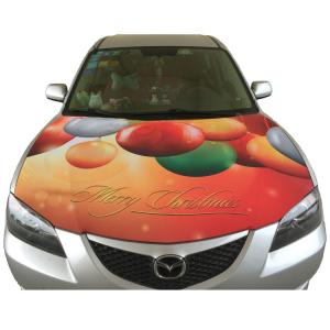 Wholesale Merry Christmas Theme Car Hood Covers Digital Colorful Printing Car Hood Flags from china suppliers