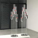 Chic wedding centerpiece tall 5 arms long stem floating candle pillar holder