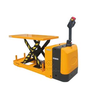 Wholesale 1 Ton Battery Operated High Lift Pallet Truck 2000kg 2500kg 1000mm With Platform Lift from china suppliers