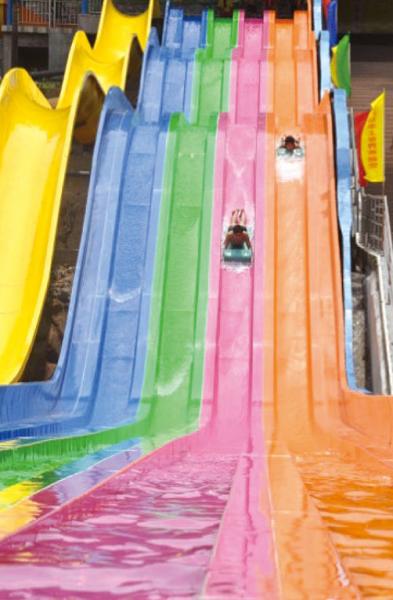 water park high speed slide adventure aqua slide for theme park