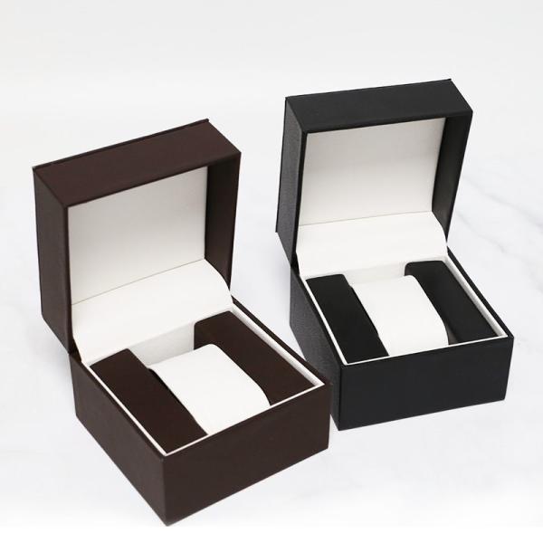 Waterproof PU Leather Watch Box With Jewelry Drawer Storage Display Box Custom