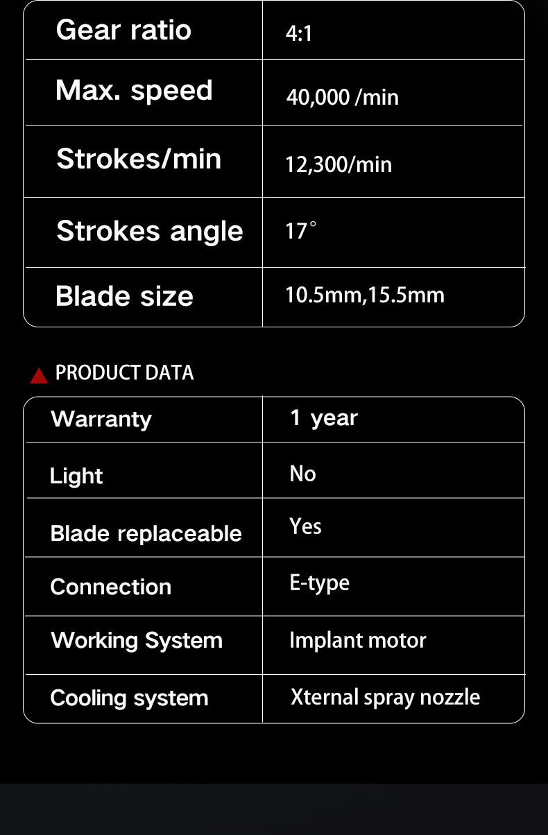 Practical 40000RPM Dental Implant Tools , Implant Motor Surgical Straight Handpiece
