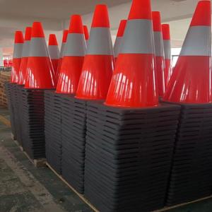 Wholesale PVC Road Traffic Cone High Visible Reflective Road Work Cones from china suppliers