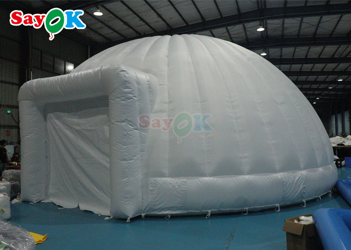 PVC Tarpaulin Led Inflatable Dome Tents For Outdoor Party Event