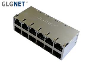 Wholesale 2x6 Ports Stacked Rj45 Poe Magjack 1000BASE T With Green Yellow LEDs from china suppliers