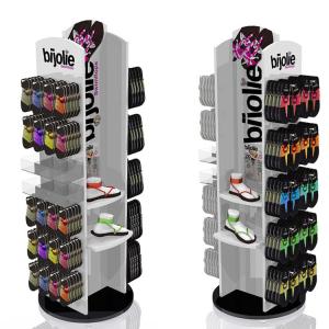 Wholesale Wood Painted Shoe Display Stand Gondola Slipper Display Stand For Supermarket from china suppliers