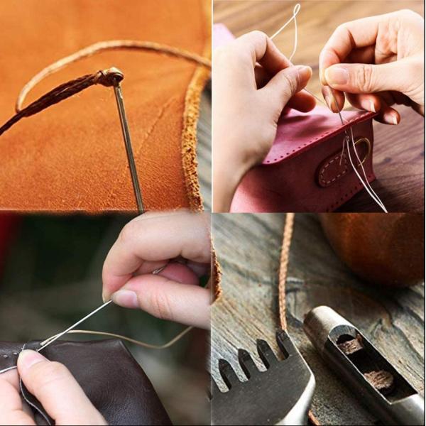 Purse Leather Sewing Waxed Thread-Practical Long Stitching Thread For Leather Craft DIY 0.8mm wax thread