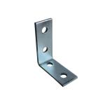 Right Angle Threaded Rod Clip With 1/4in Hole Glass Railing Top Channel Fittings